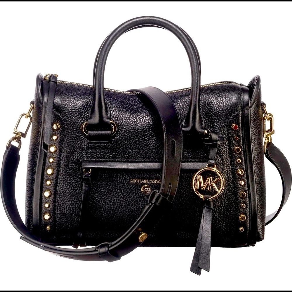New, authentic MICHAEL KORS Carine Pebbled Leather Satchel Handbag, SOLD OUT!